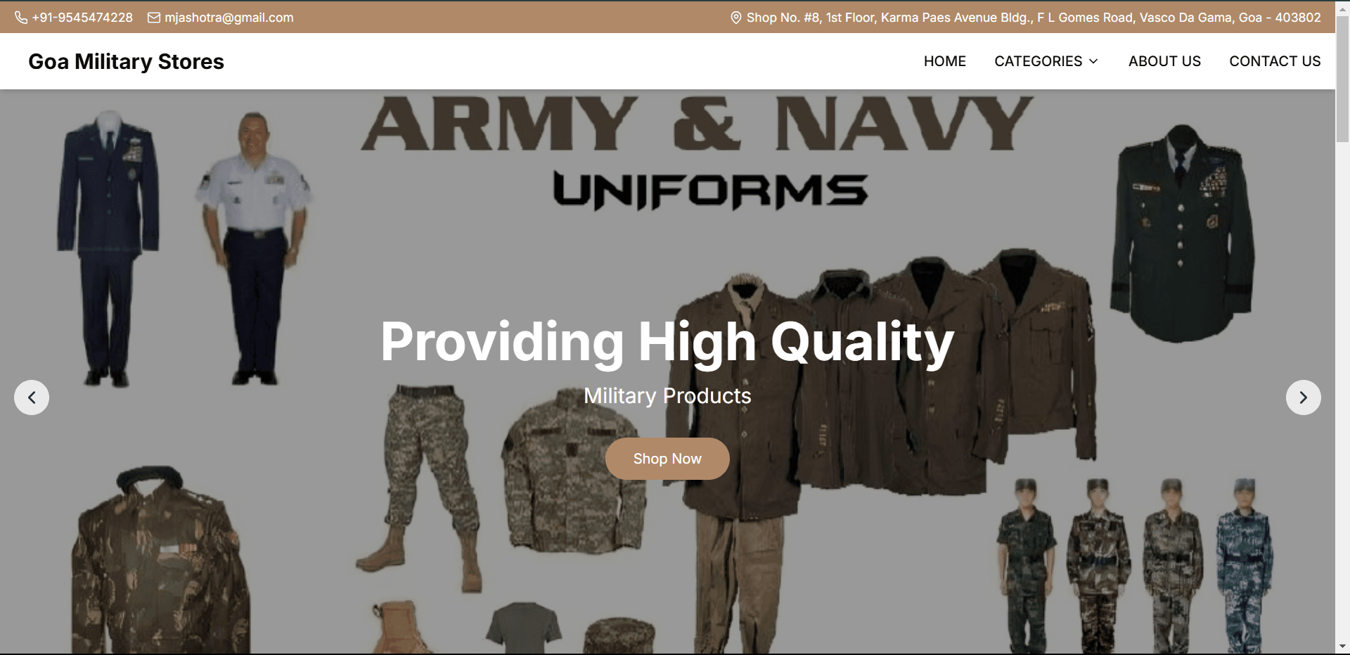 Shop Website